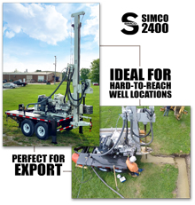 simco 2400 water well drilling rig