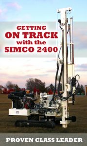 simco 2400 drill rig on tracks