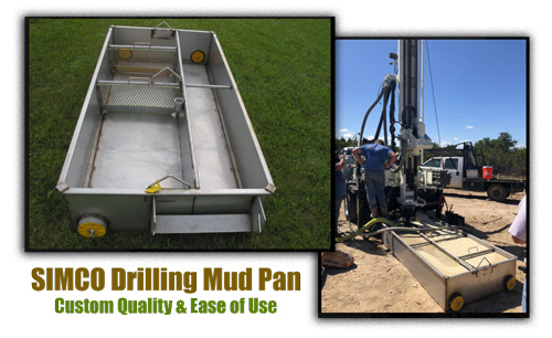 non-stick drilling mud pan water well