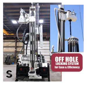 drilling rig off-hole rod handling