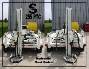 pavement test core drilling rig swivel mast