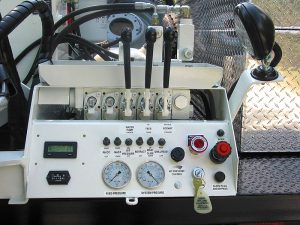 pavement test core drilling rig control panel