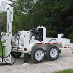 pavement test core drilling rig leveling jack
