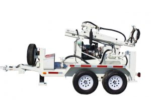 pavement test core drilling rig simco 255 trailer mounted
