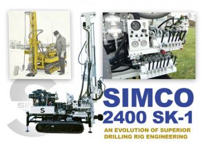 simco 2400 sk1 water well drilling rig